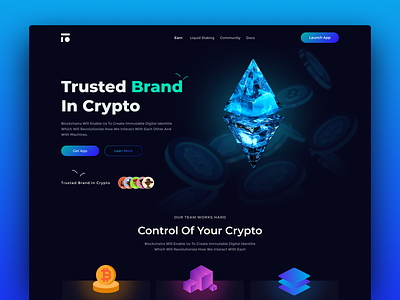 Crypto payment Landing page. bank blockchain blockchain solution card coin crypto crypto checkout crypto payments cryptocurrency dark mode design web digital payments digital product finance landing page payment smart contracts token ux website