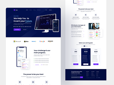 Saas Landing Page - Ui Design