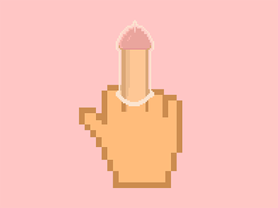 AIDS - False pixel art campaign for young adults advertising aids campaign condom fuck hand human penis pixel art sida virus youth
