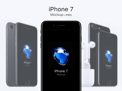 iPhone 7 Mockups - PSD