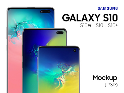 Samsung Galaxy S10 - Free PSD Mockups