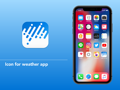 Weather forcast app icon