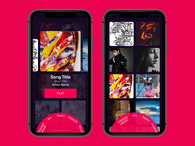 Music App Screen app appscreen daily 100 dailyui design ui