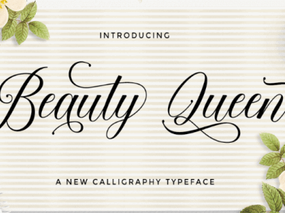 beauty queen font