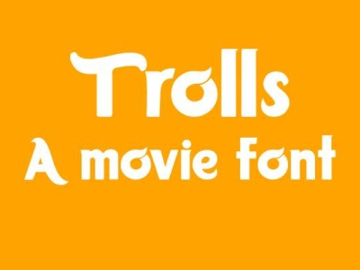 troll movie free font download design fonts freebies illustration logo typography