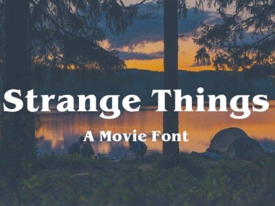 stranger things font