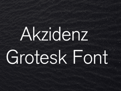 Akzidenz Grotesk Font by Ramzan Shahid on Dribbble
