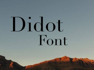 Didot Font Free Download design fonts freebies logo typography web