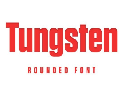 Tungsten free font