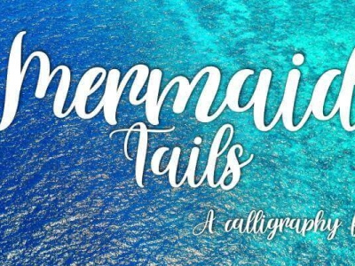 mermaid tails font