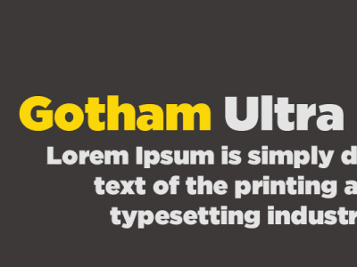 Gotham Ultra Font