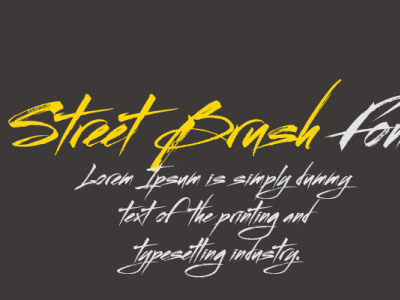 Street Brush Font Free Download design fonts freebies logo typography web