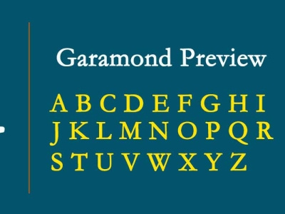 Garamond Font Free Download branding design fonts freebies illustration logo typography web