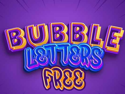 22 Best Bubble Letters Font to Download Free design fonts freebies logo typography web