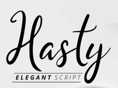 fancy script font