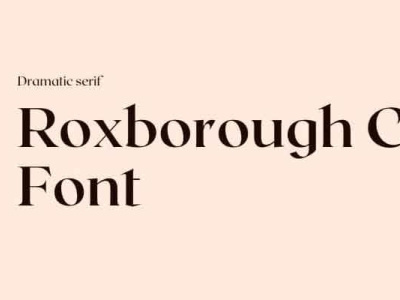 Roxborough CF Font Free Download