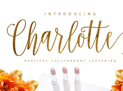 Charlotte Script Font design fonts freebies illustration logo typography web