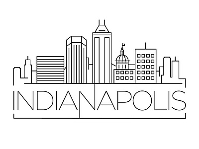 Indianapolis Minimal Skyline