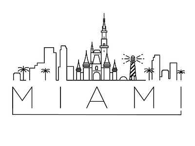 Miami Minimal Skyline