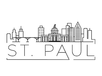 St  Paul Minimal Skyline