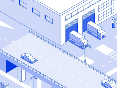 Plasti-Fab Isometric City Illustration 2.5d city design icon illustration isometric line low poly vector