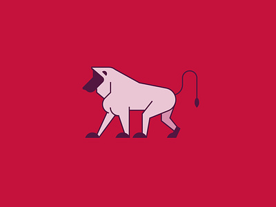 Baboon animal baboon branding design flat icon illustration line logo minimal monkey vector