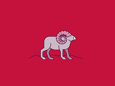 Ram animal branding design flat goat icon illustration line logo minimal ram vector