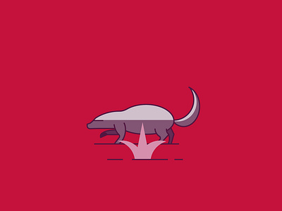 Angry Badger angry animal badger branding design flat icon illustration line logo minimal vector