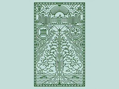 Lebanon Cover Illustration background beirut cedar icon illustration lebanon line linear pattern stroke tree vector