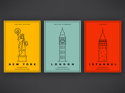 30 Minimal City Posters city design graphic illustration istanbul line linear london new york paris poster vector