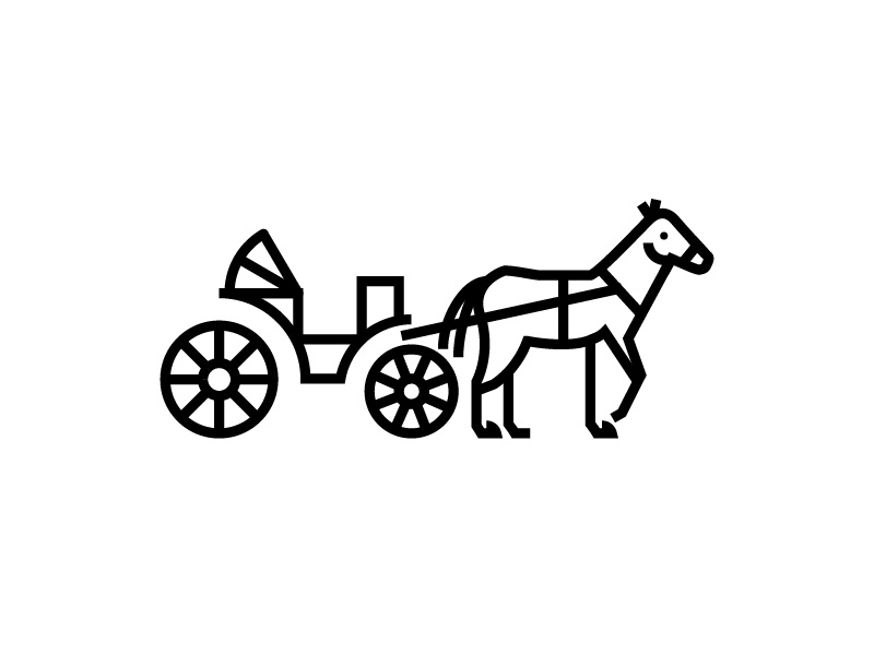 Horse Carriage Icon by Kürşat Ünsal on Dribbble
