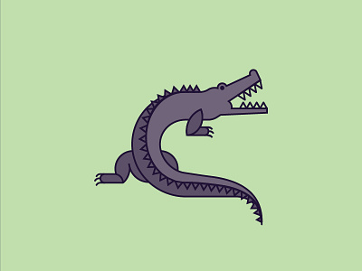 Jamaican Crocodile alligator bottle crocodile flat icon illustration jamaica line minimal rose hall vector