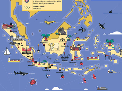 Indonesia Map Illustration