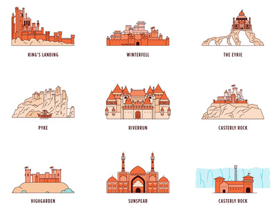 Castles of Game of Thrones