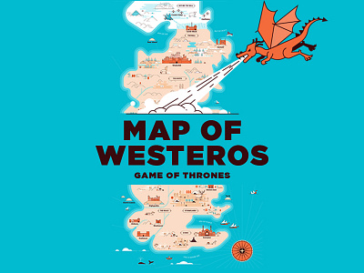 Game of Thrones Map Illustration