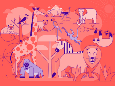 64 Minimal Animal Icons