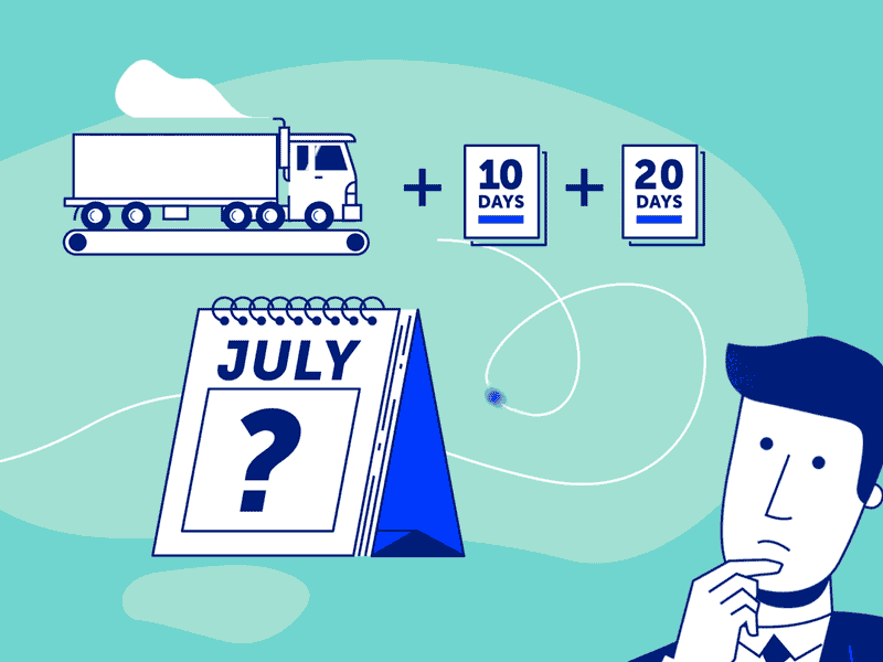 Delivery animation date delivery design explainer illustration time transportation vector video