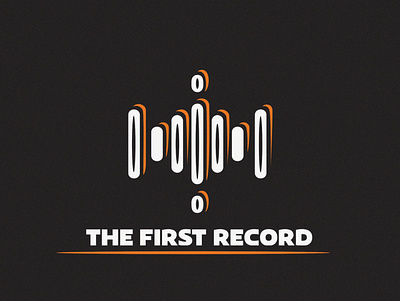 The First Record logo design. app branding design icon illustration logo typography ui ux vector