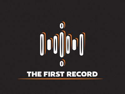 The First Record logo design.