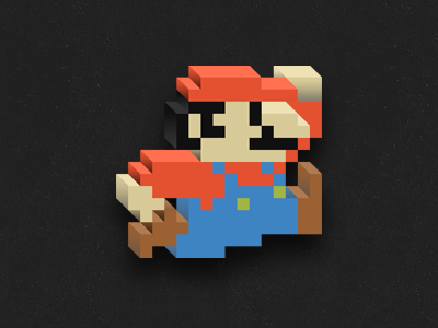 Super Mario 3D 3d mario pixel super mario