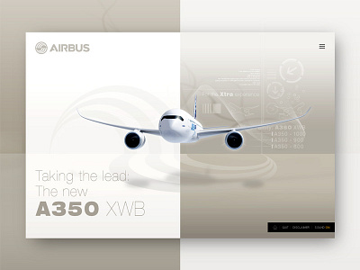 Airbus app homepage interface ui userexperience userinterface ux