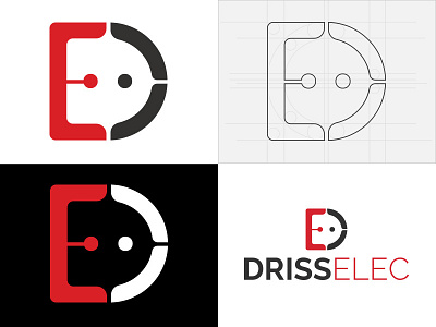 Logo DrissElec brand brinding creative logo logos logosinspiration logotype