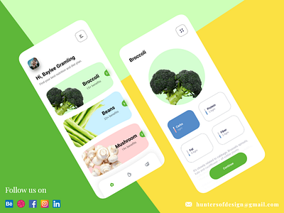 Diet Facts app colors design icon illustration minimal typography ui ux web