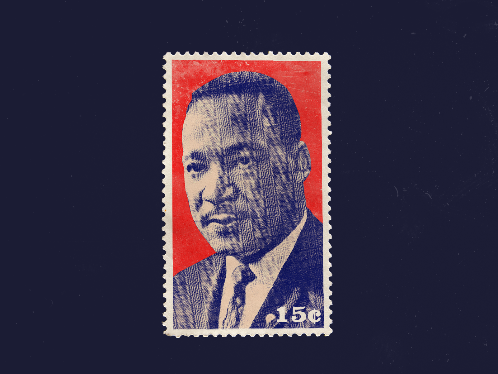 Martin Luther King jr. stamp by alex pufan for Nextiva on Dribbble