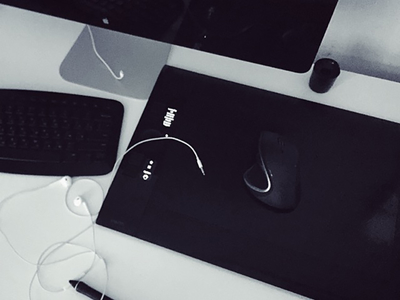 Designer's Workplace apple basov design designer flat interface ios ui ux wacom webdesign workspace