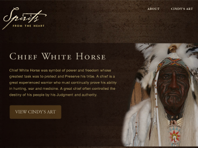Spirits from the Heart - Web Design