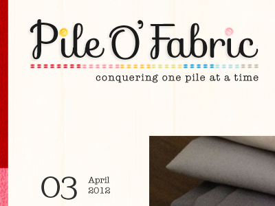 Pile O' Fabric Logo design logo