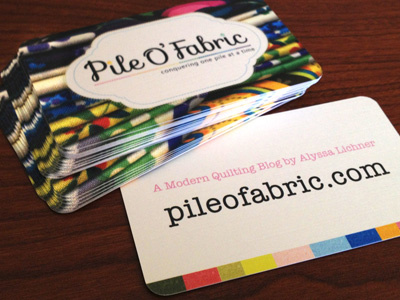 Business Cards for Pile O' Fabric