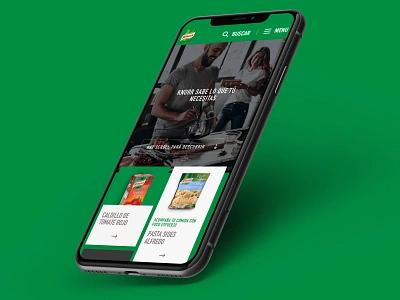 Recetos Knorr comida food iphone knorr mobile soup ui