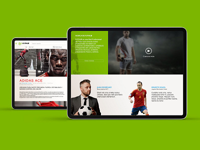 Futhub Social network adidas futbol soccer ui design ux